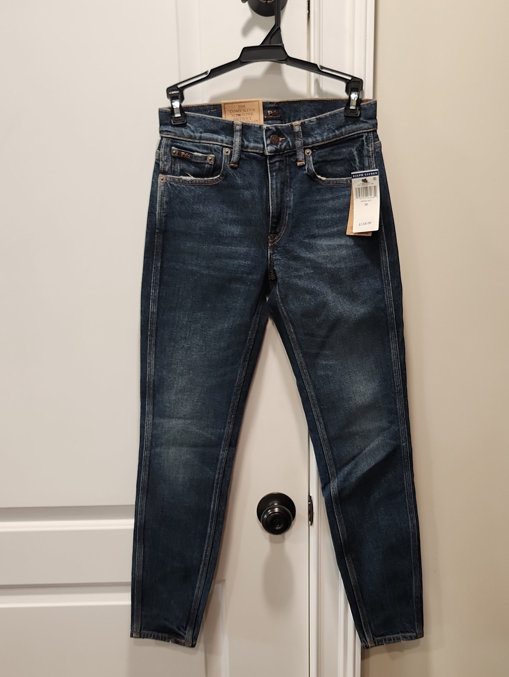 Ralph Lauren Women's Skinny Jeans in Dark Blue Wash